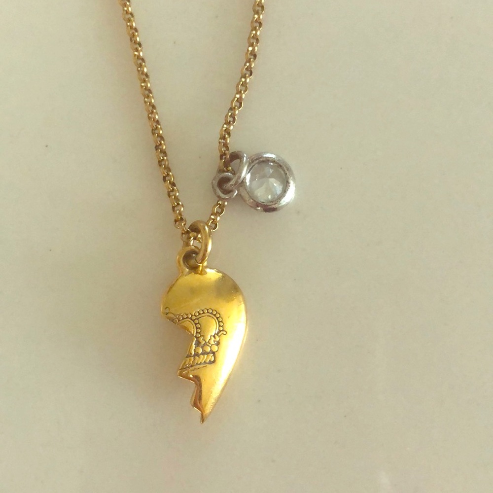 Juicy half heart necklace